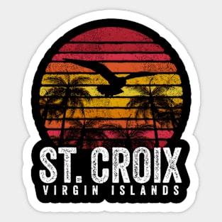 St Croix Beach Island Wo Sticker